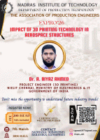 Expro’26 - Impact of 3d Printing Technology in aerospace Structures 2026 Workshop Poster